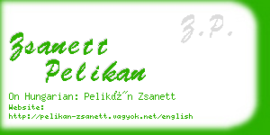 zsanett pelikan business card